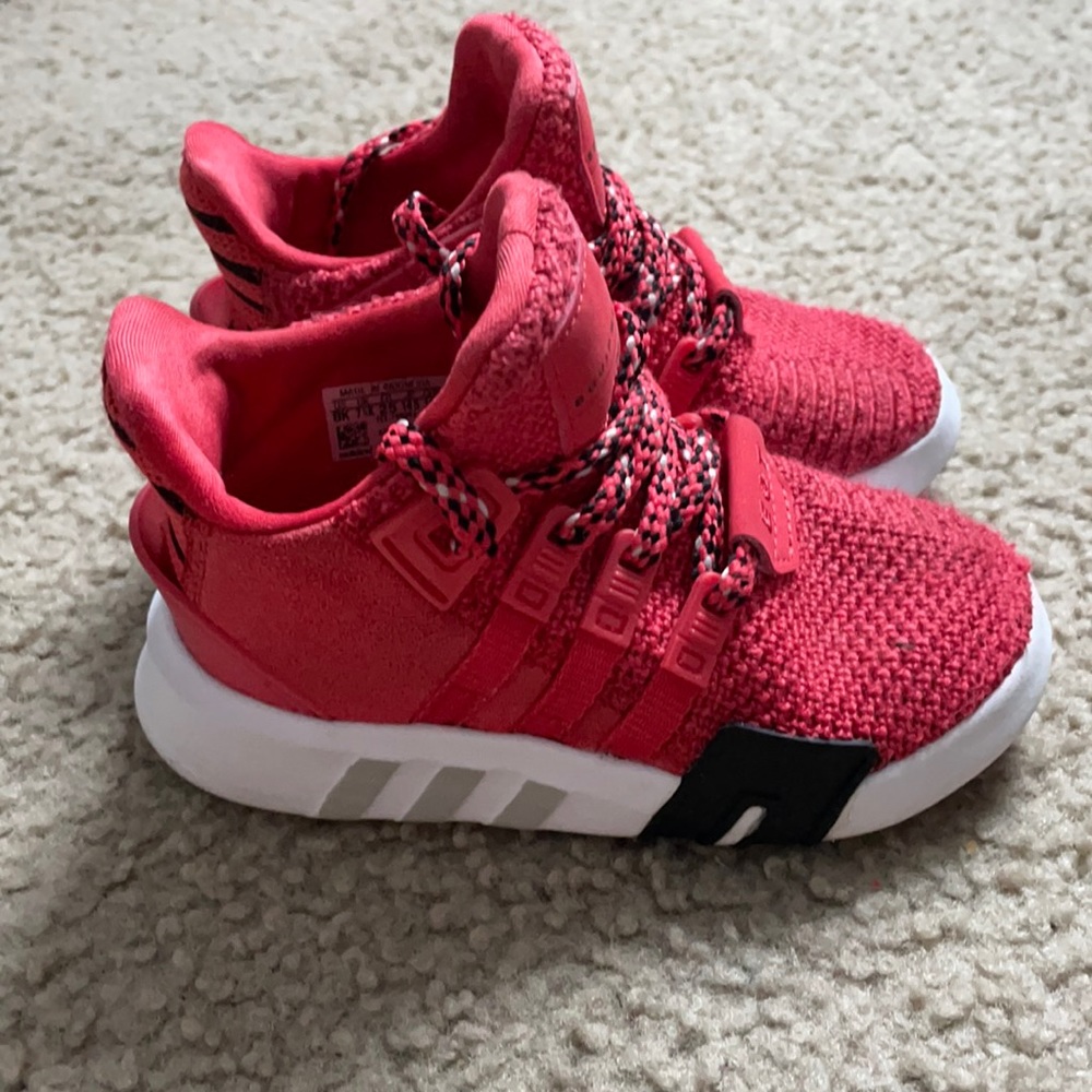 Red Adidas toddler shoes *Good Condition*